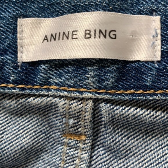 Anine Bing High Rise Distressed Jeans - Picture 4 of 5